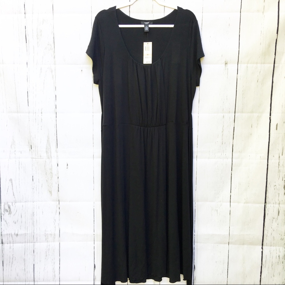 Alfani Woman Dress Black Maxi Summer Soft Sundress